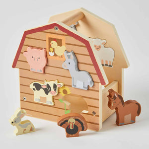 Wooden Animal Farm House