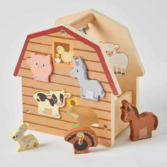 Wooden Animal Farm House