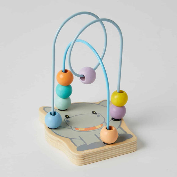 Wooden Bead Coaster -Hippo / Studio Circus