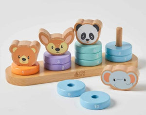 Wooden Animal Number Stacker by Studio Circus