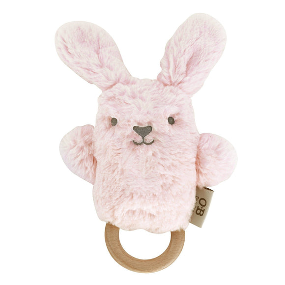 OB Designs Soft Rattle & Teether Toy | Betsy Bunny
